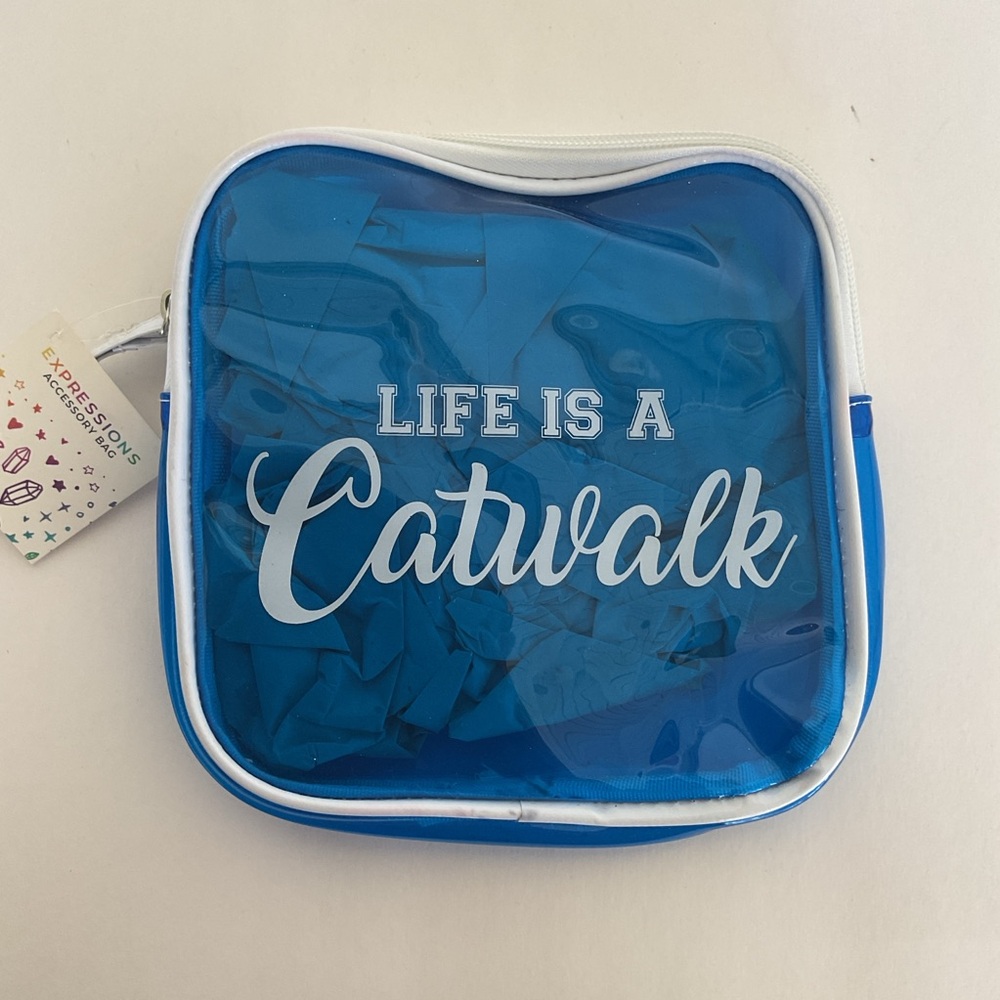 Expressions Blue Accessory Bag NWT